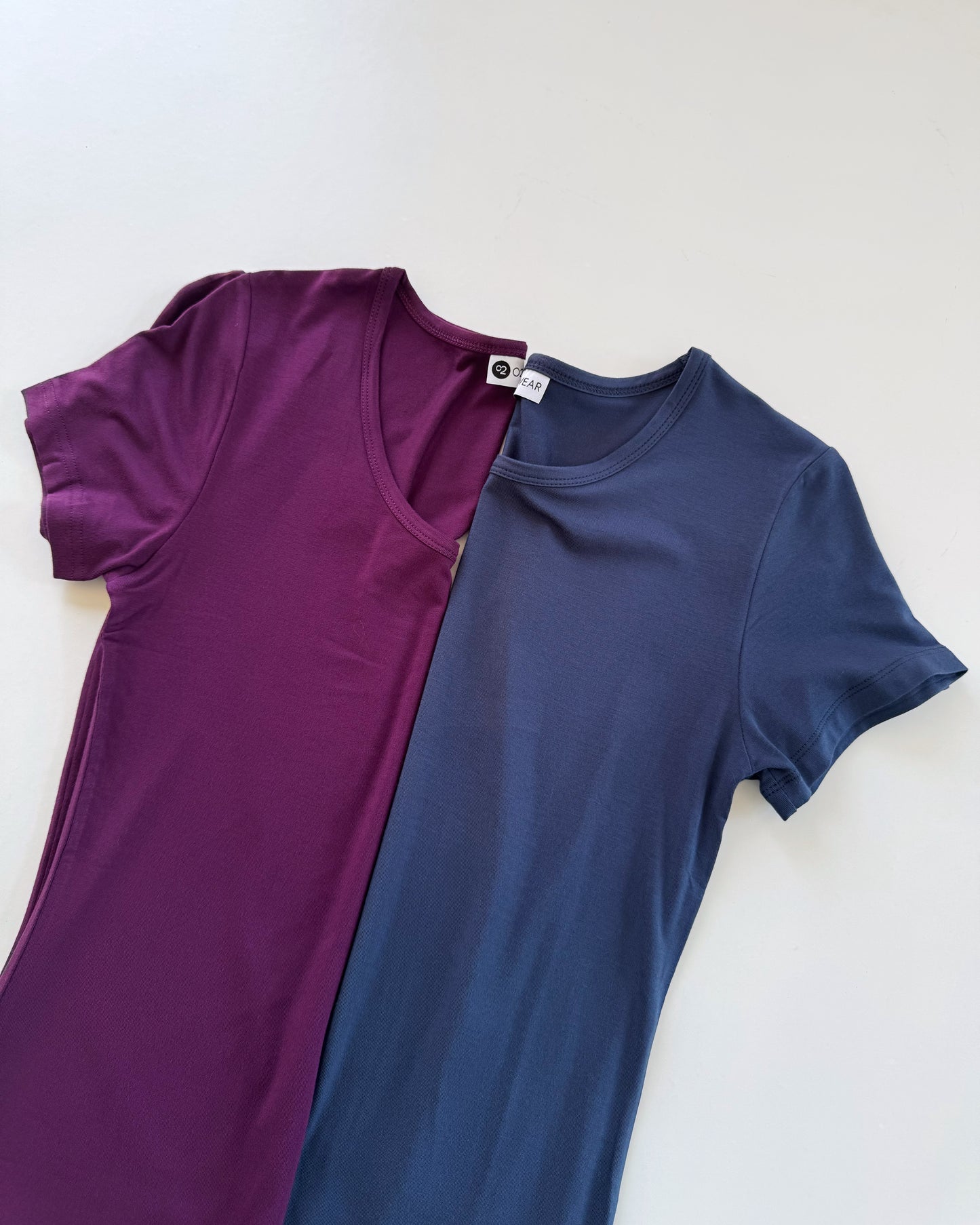 Bamboo Scoop Tee - Purple