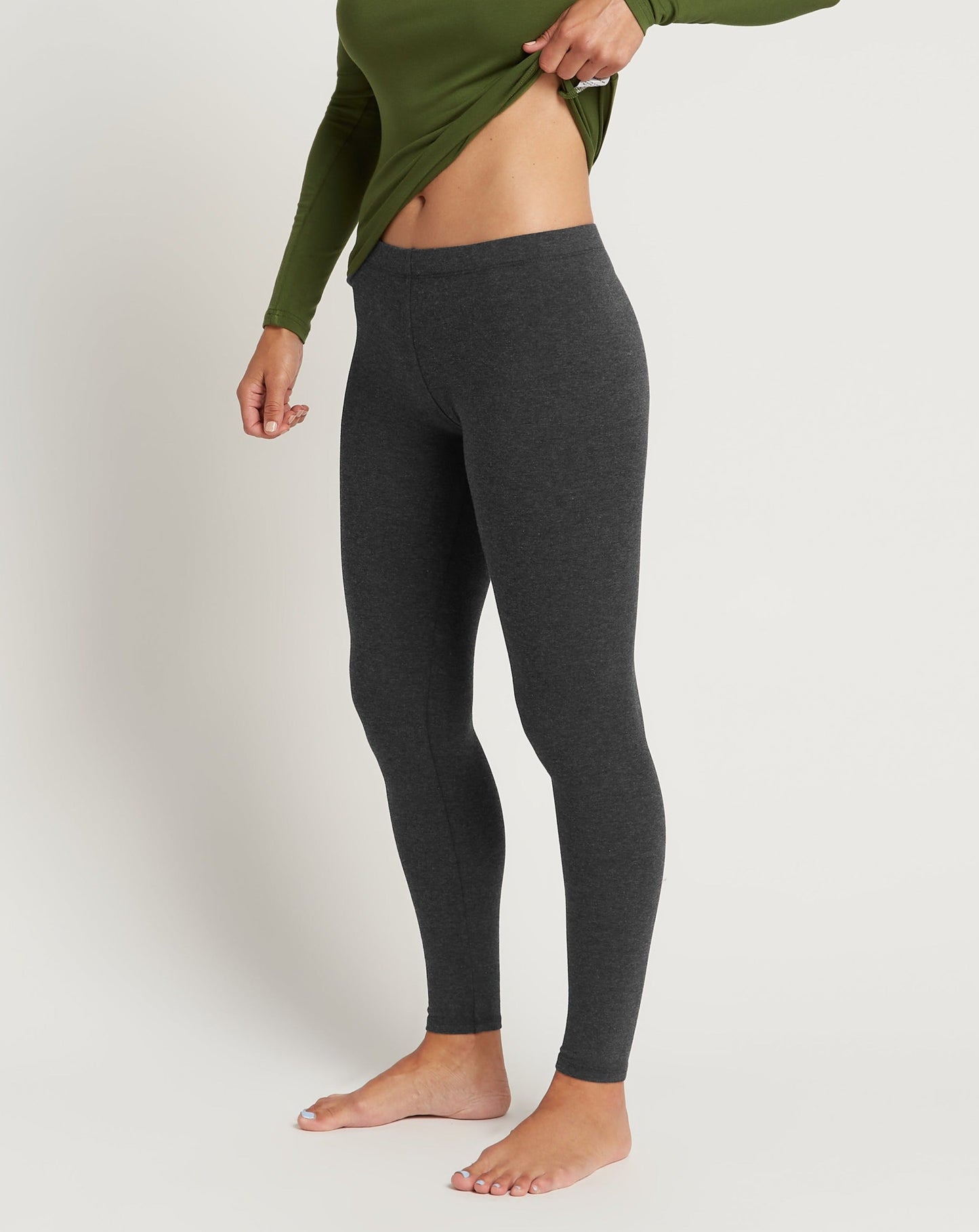 Bamboo Leggings - Charcoal - O2wear Bamboo