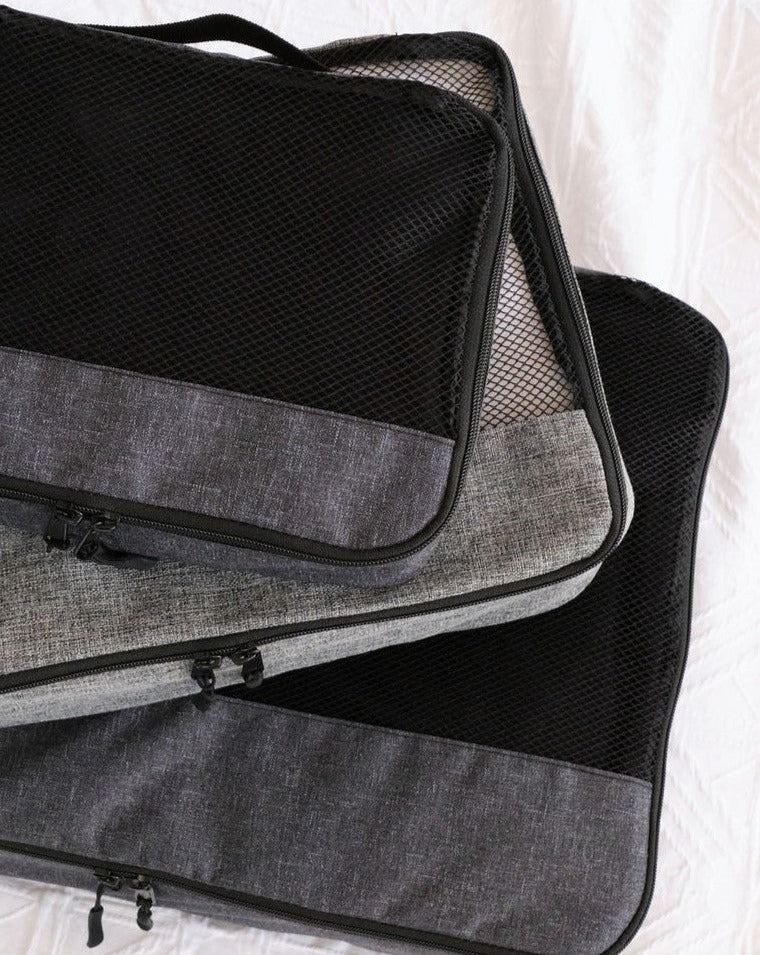 Packing Cube Large - Charcoal - O2wear Bamboo