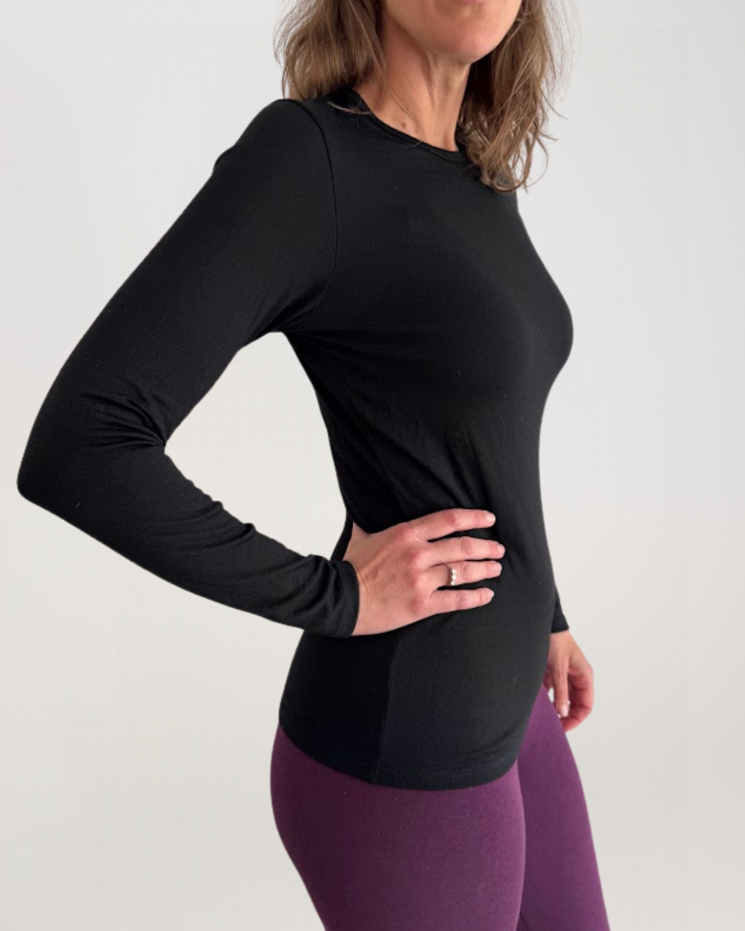Merino 190 Long Sleeve Crew - Black