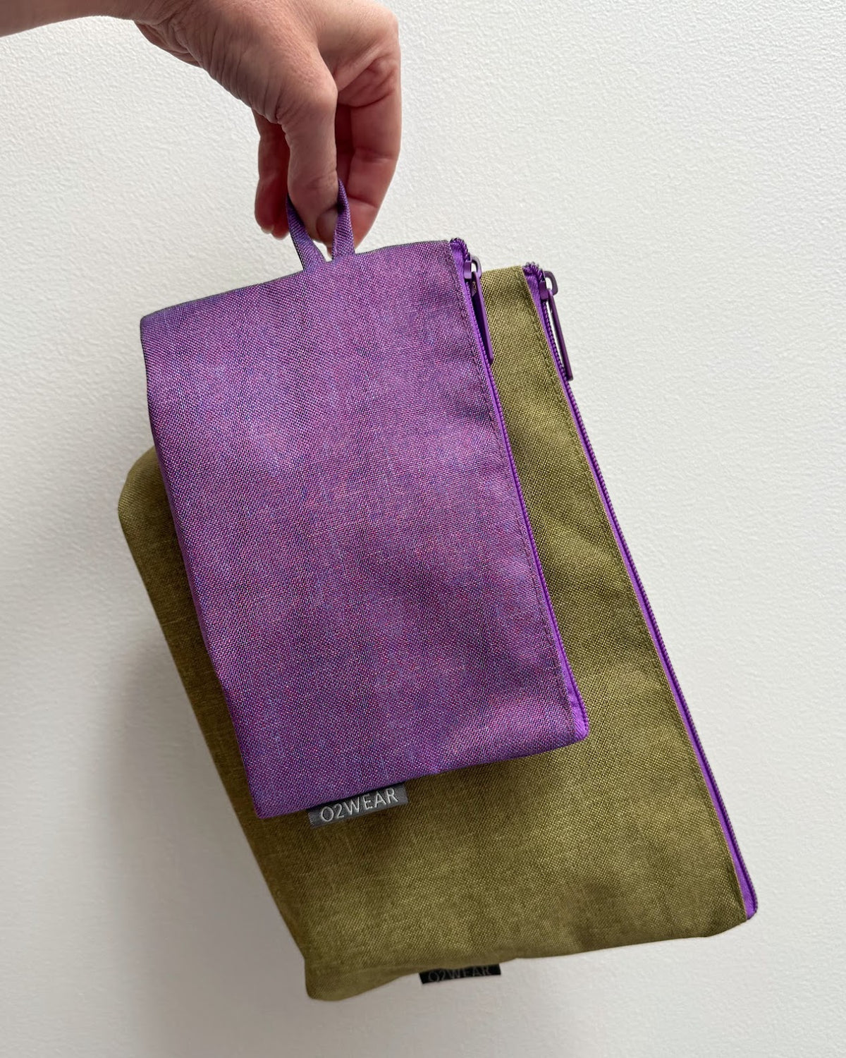 Stand Up Pouches - Set of 2 Lime/Purple