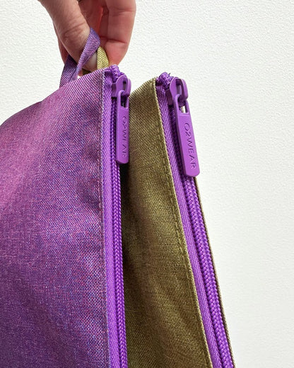 Stand Up Pouches - Set of 2 Lime/Purple