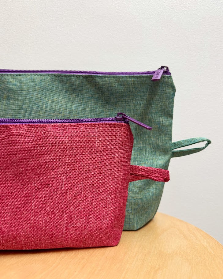 Stand Up Pouches - Set of 2 Teal/Pink