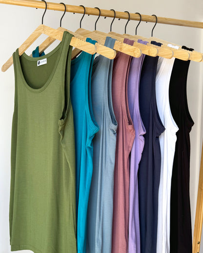 Bamboo Tank Top - Chive