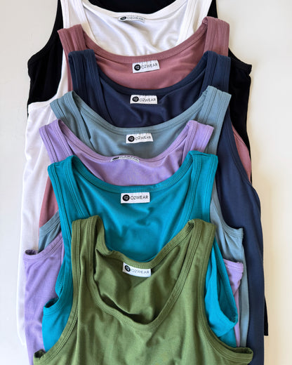 Bamboo Tank Top - Chive