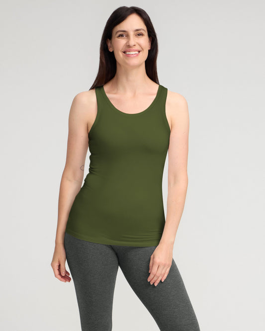 Bamboo Tank Top - Chive