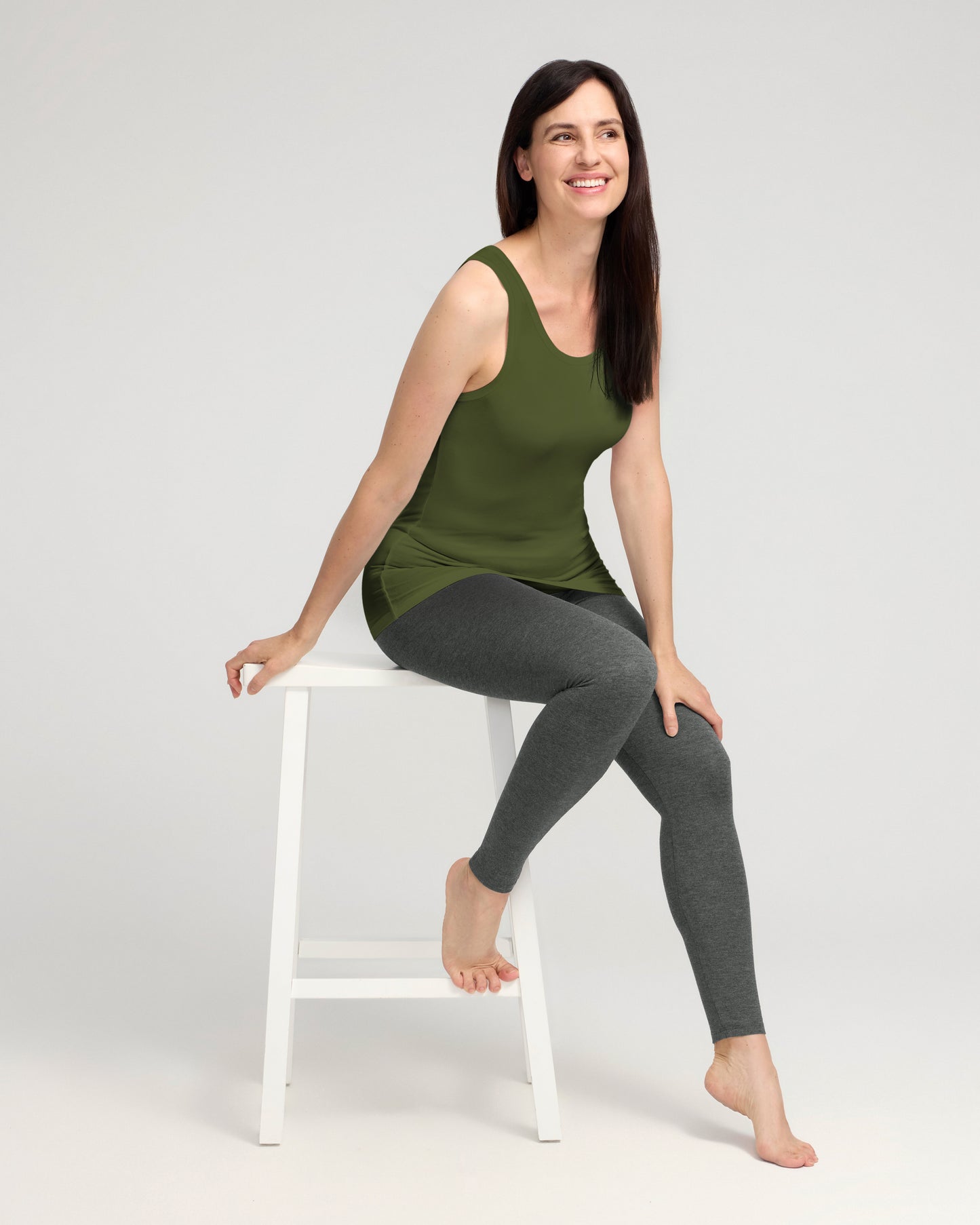 Bamboo Tank Top - Chive