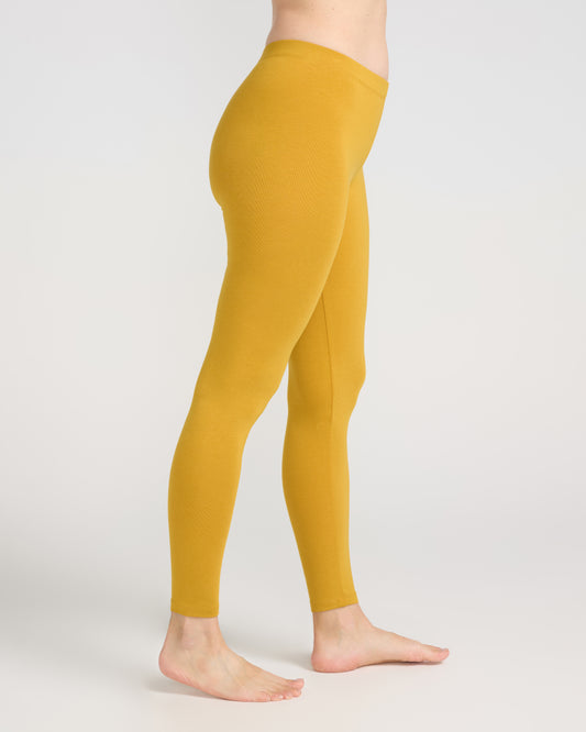 Bamboo Leggings - Mustard