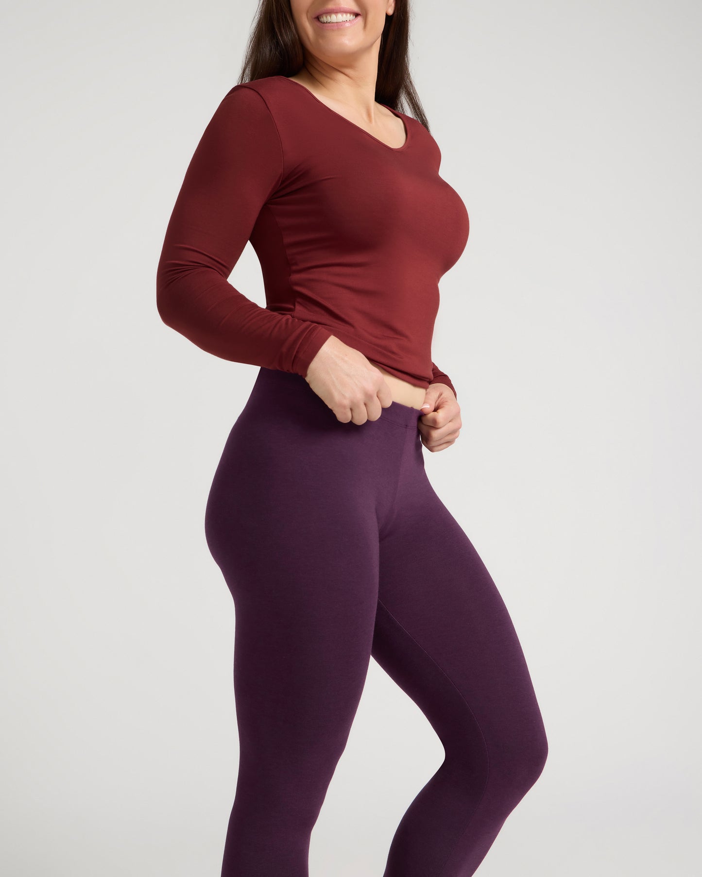 Bamboo Leggings - Purple