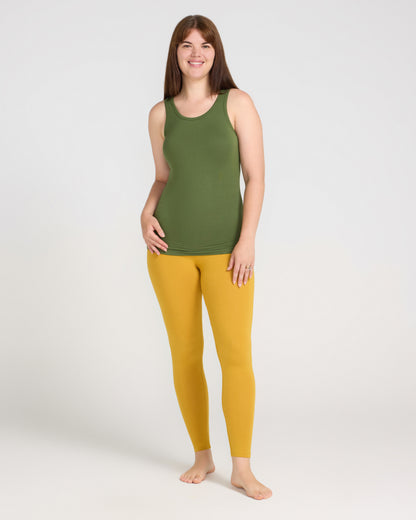 Bamboo Leggings - Mustard