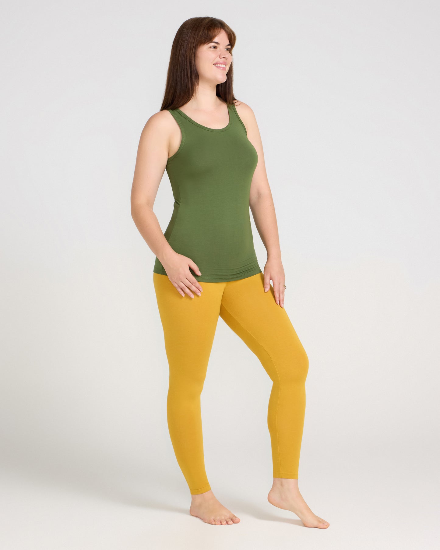 Bamboo Tank Top - Chive