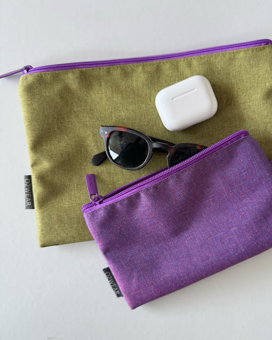 Stand Up Pouches - Set of 2 Lime/Purple