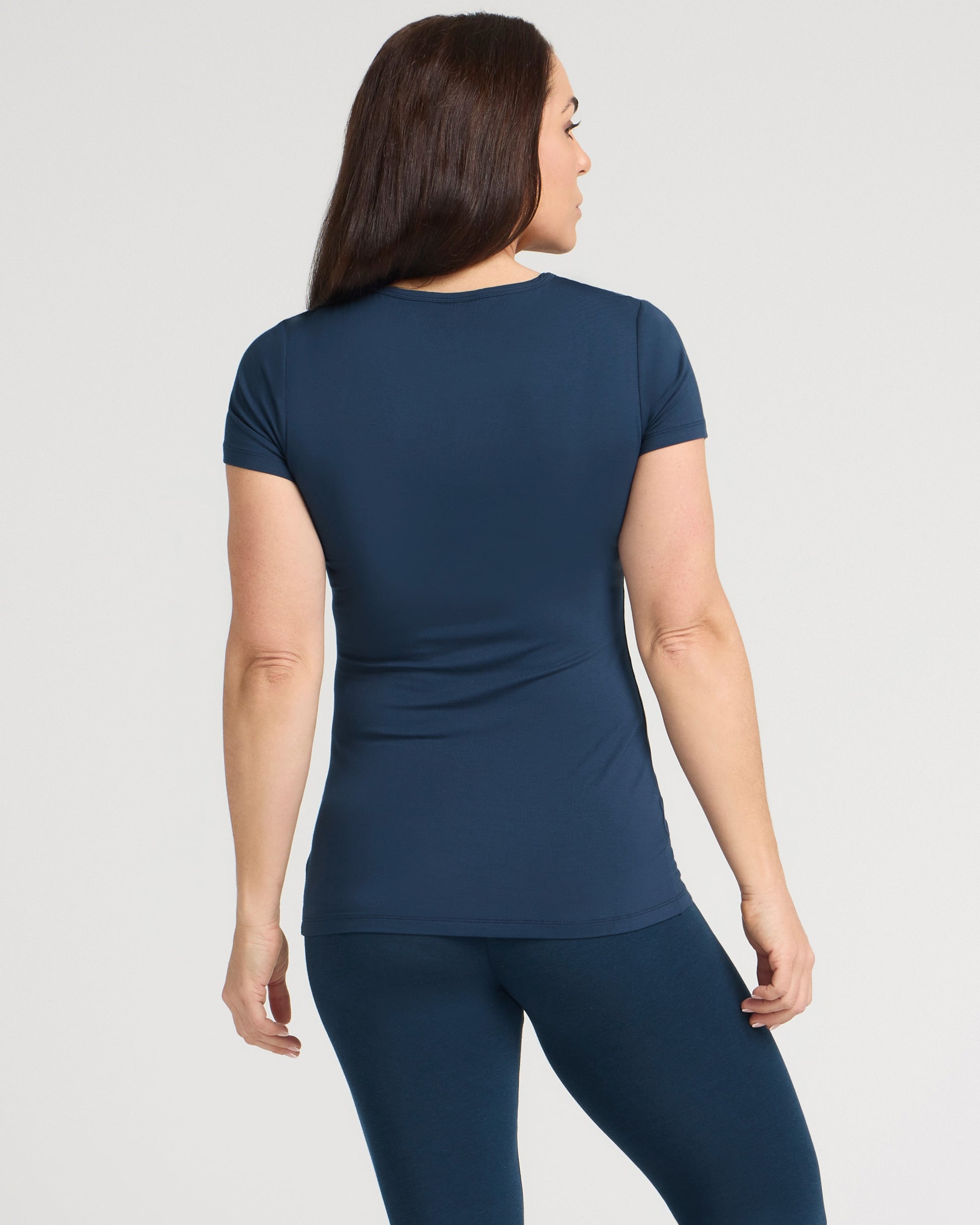 Bamboo Crew Tee - Navy