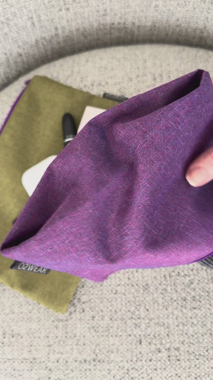 Stand Up Pouches - Set of 2 Lime/Purple