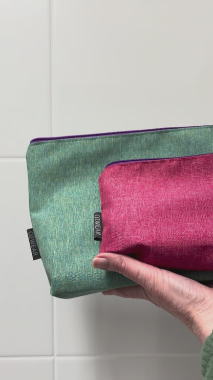 Stand Up Pouches - Set of 2 Teal/Pink