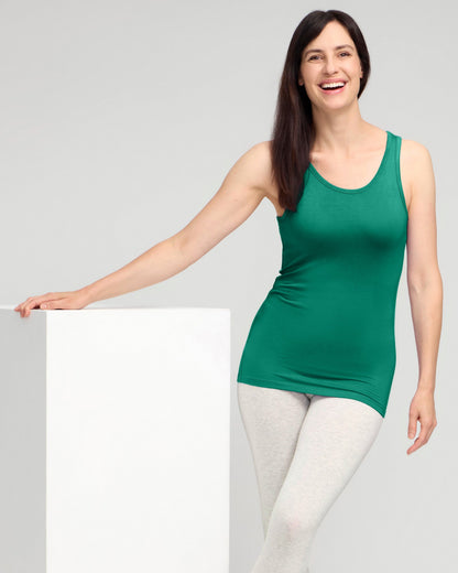 Bamboo Tank Top - Emerald