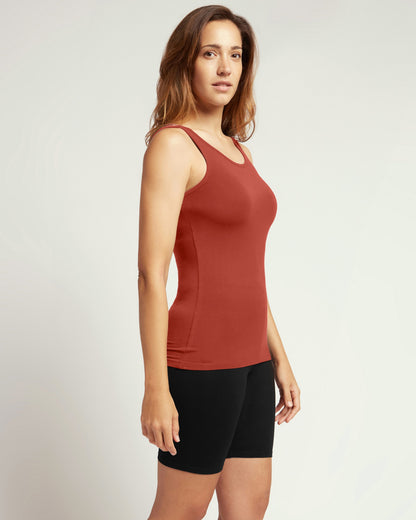 Bamboo Tank Top - Rust