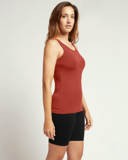 Bamboo Tank Top - Rust