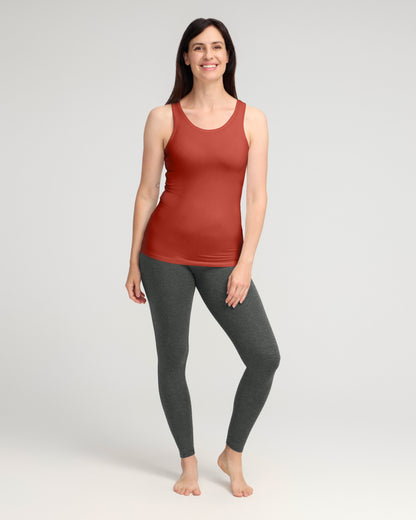 Bamboo Tank Top - Rust