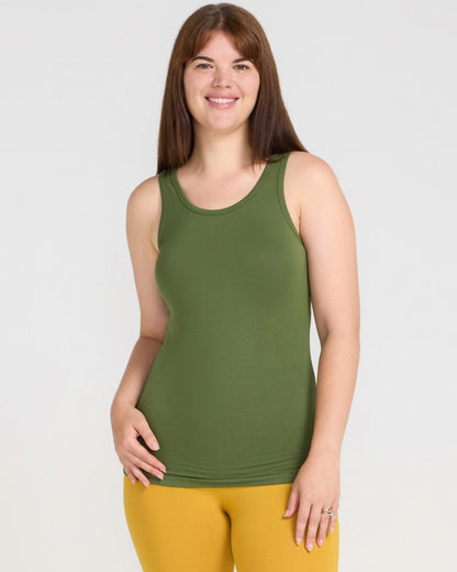 Bamboo Tank Top - Chive