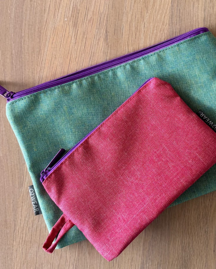 Stand Up Pouches - Set of 2 Teal/Pink