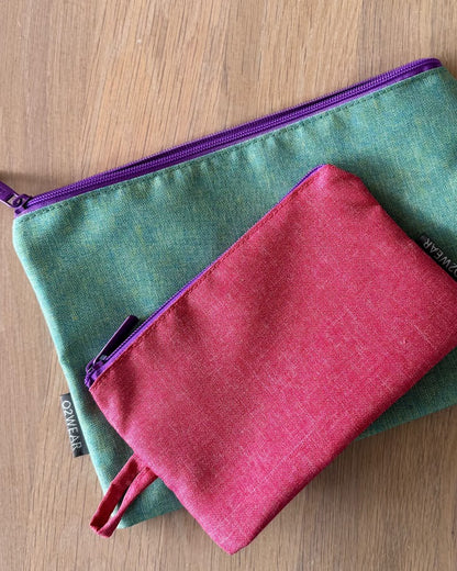 Stand Up Pouches - Set of 2 Teal/Pink