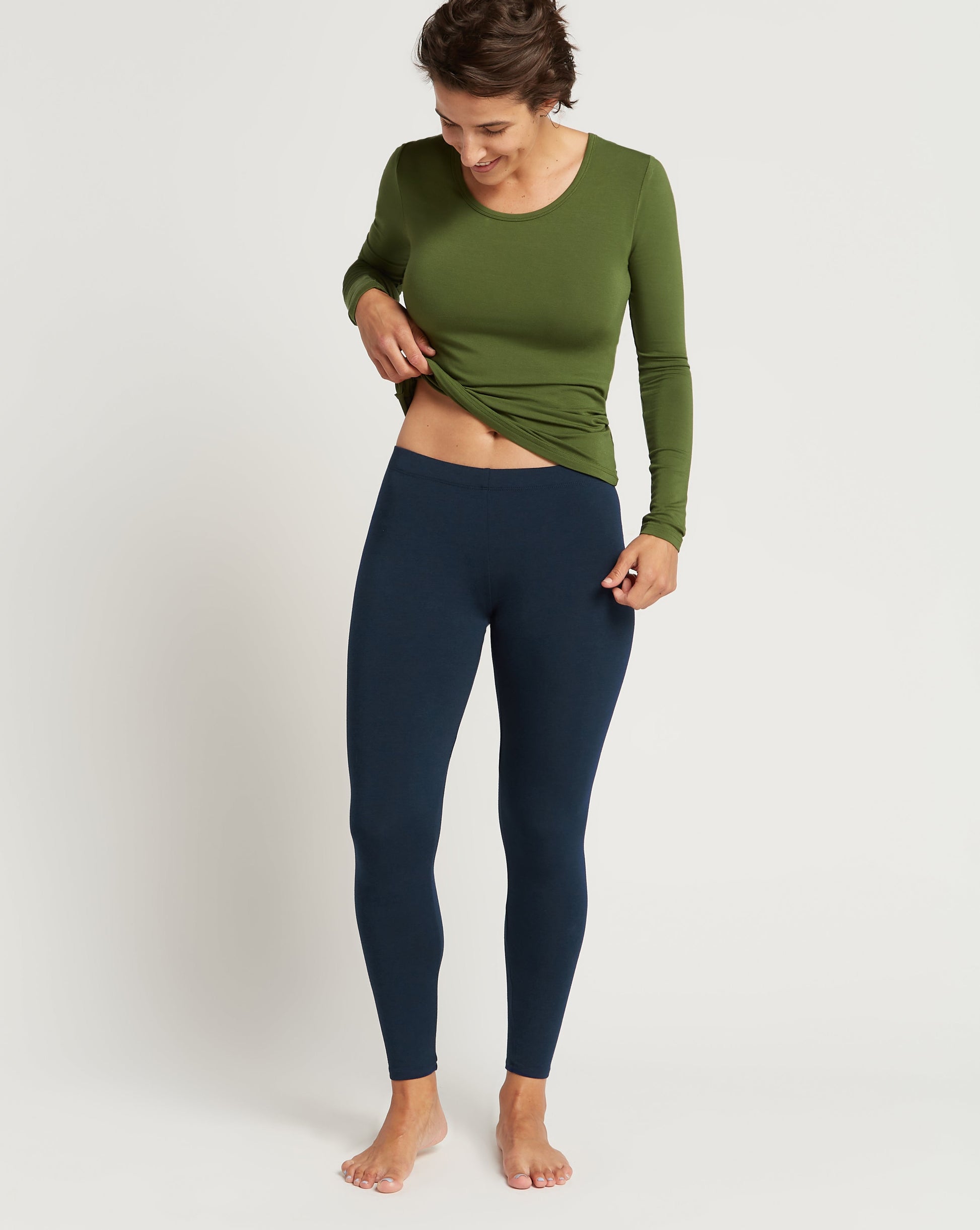 Bamboo Leggings - Navy